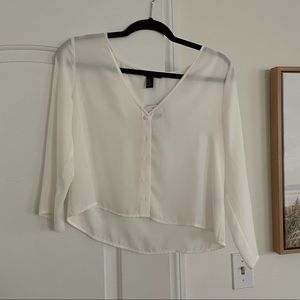 FOREVER 21 BUTTON DOWN BLOUSE